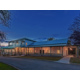 Sam Houston House Front Entrance at night