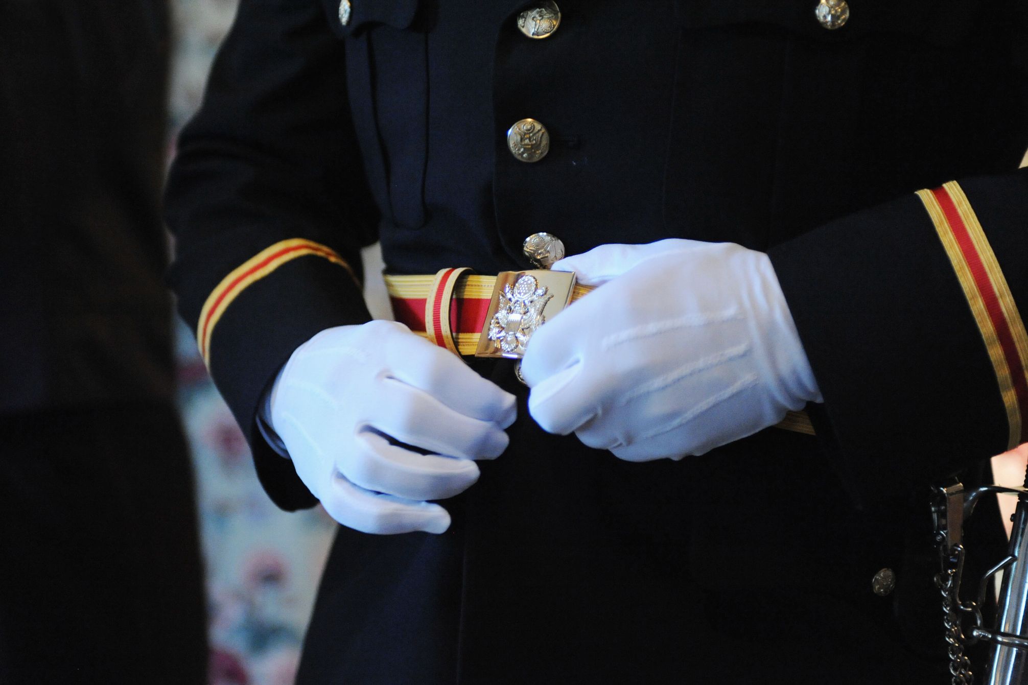 Military man in uniform