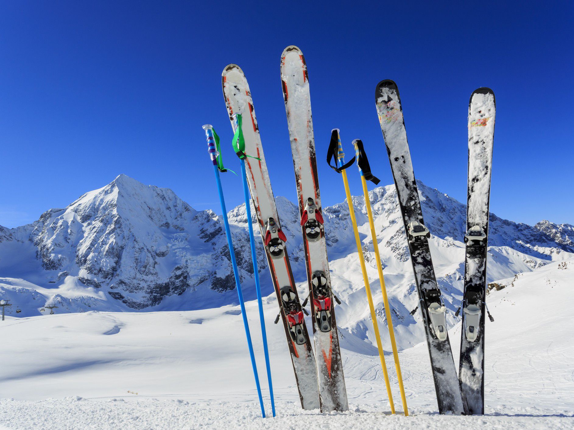 Skiers on Mountain