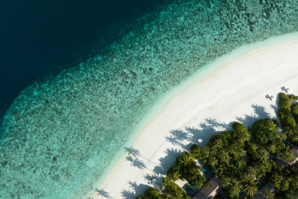 Aerial view of InterContinental Maldives