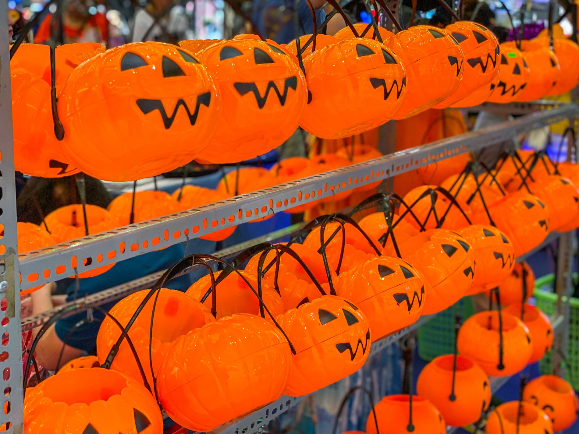 Jack o lantern candy buckets