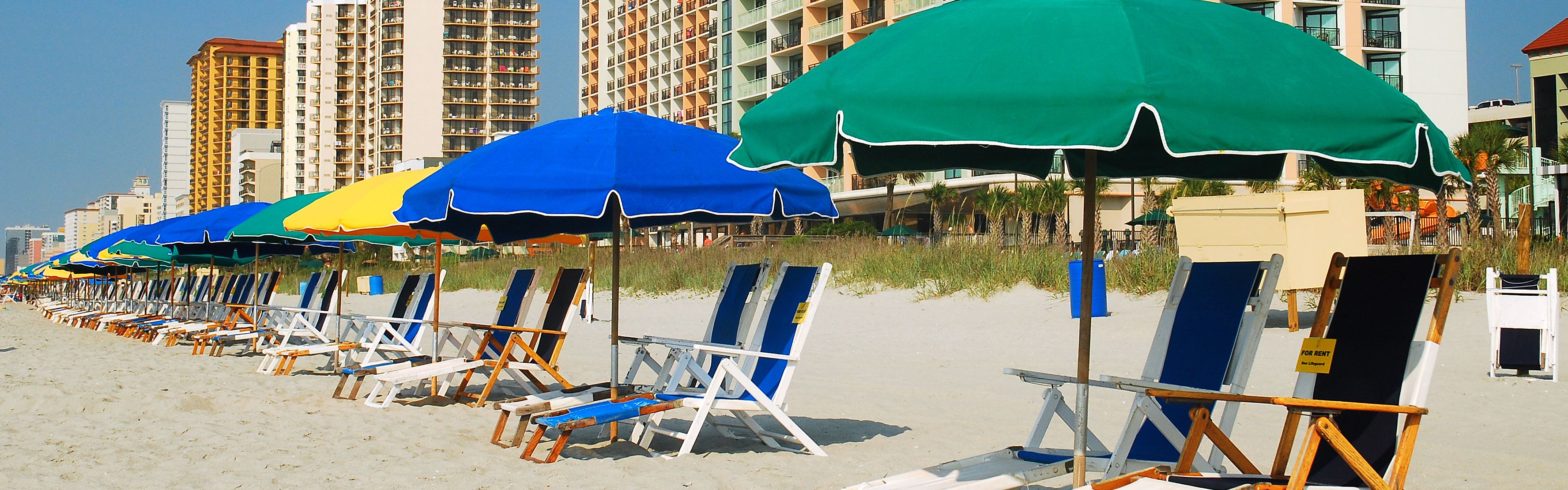 Beach chairs at Myrtle Beach 