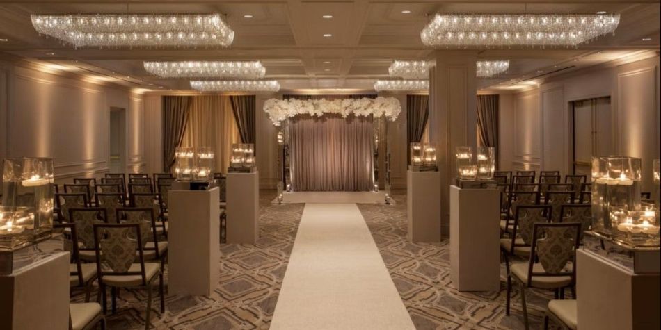 Wedding Aisle set up for a ceremony.