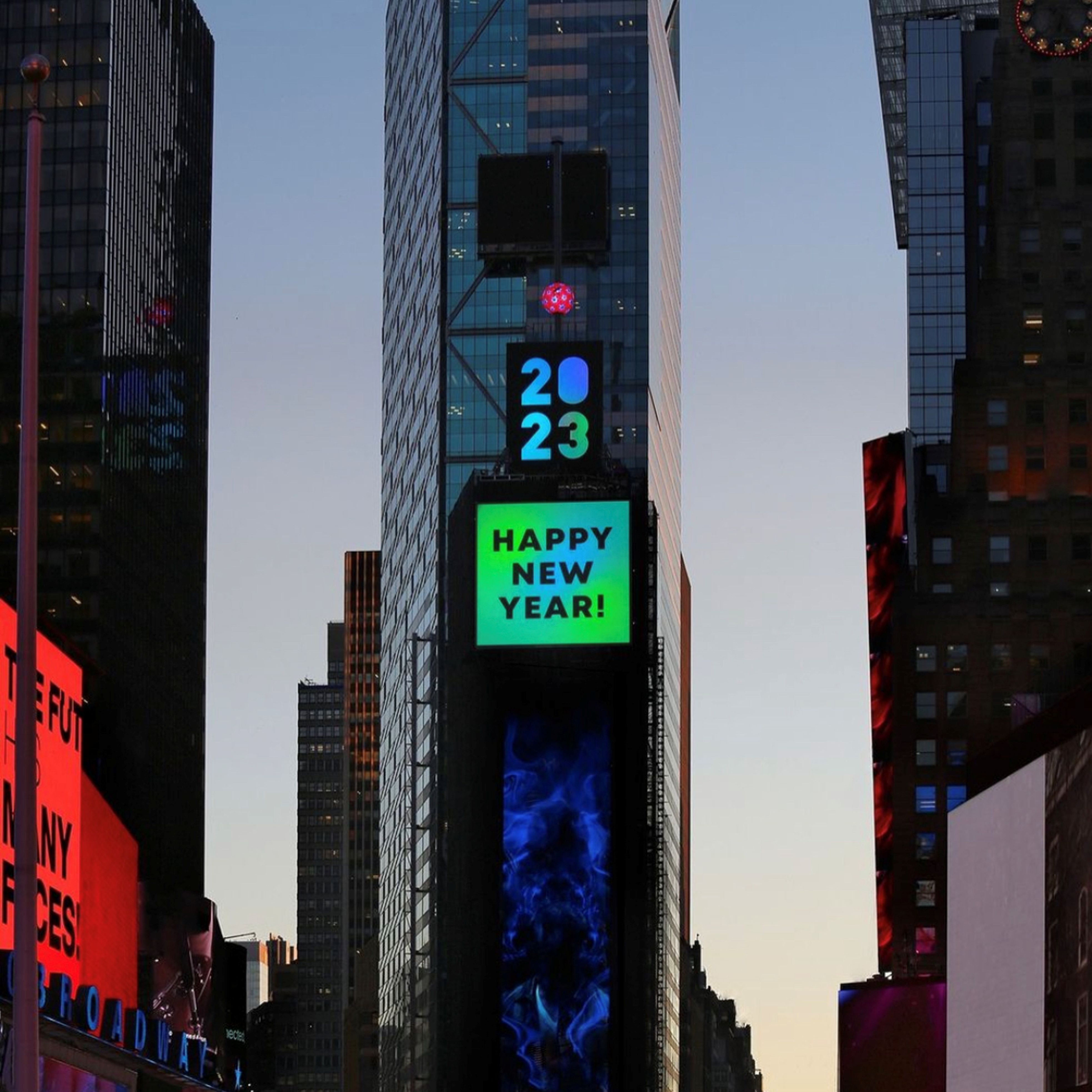 New York Times Square at New Years Eve