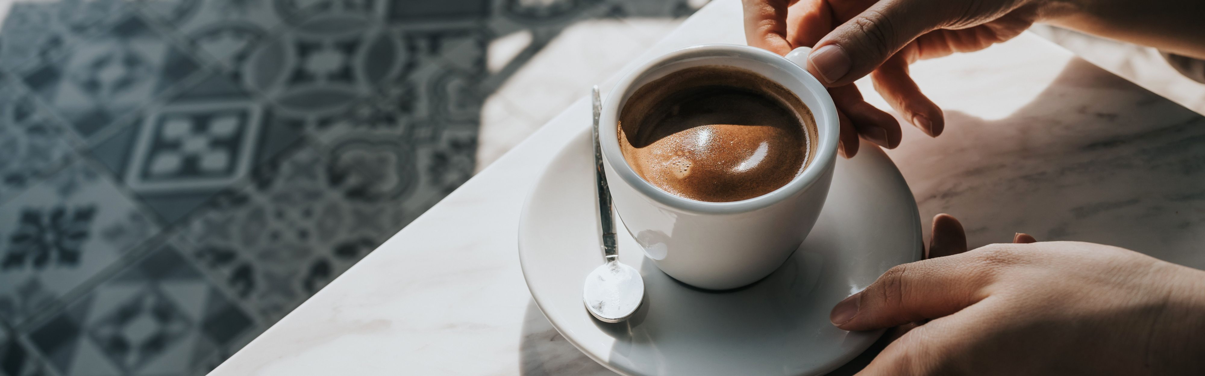 latte at a coffee shop