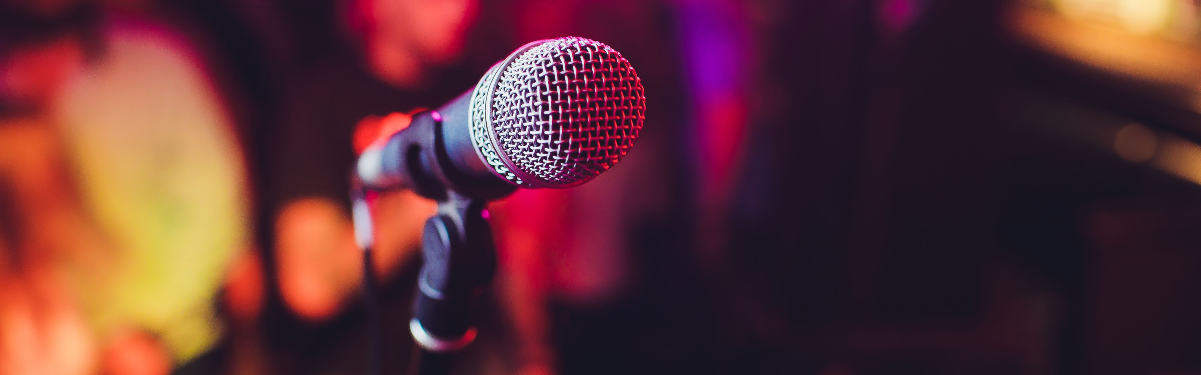 microphone on a stand