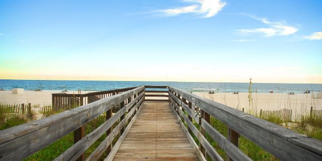 Boardwalk view of Orange Beach