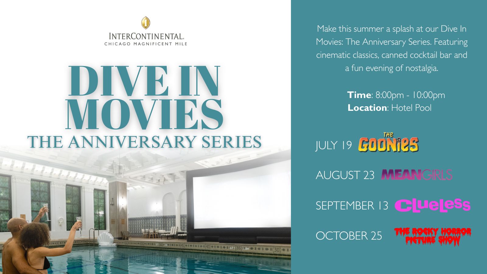 Dive In Movies at InterContinental Chicago Magnificent Mile