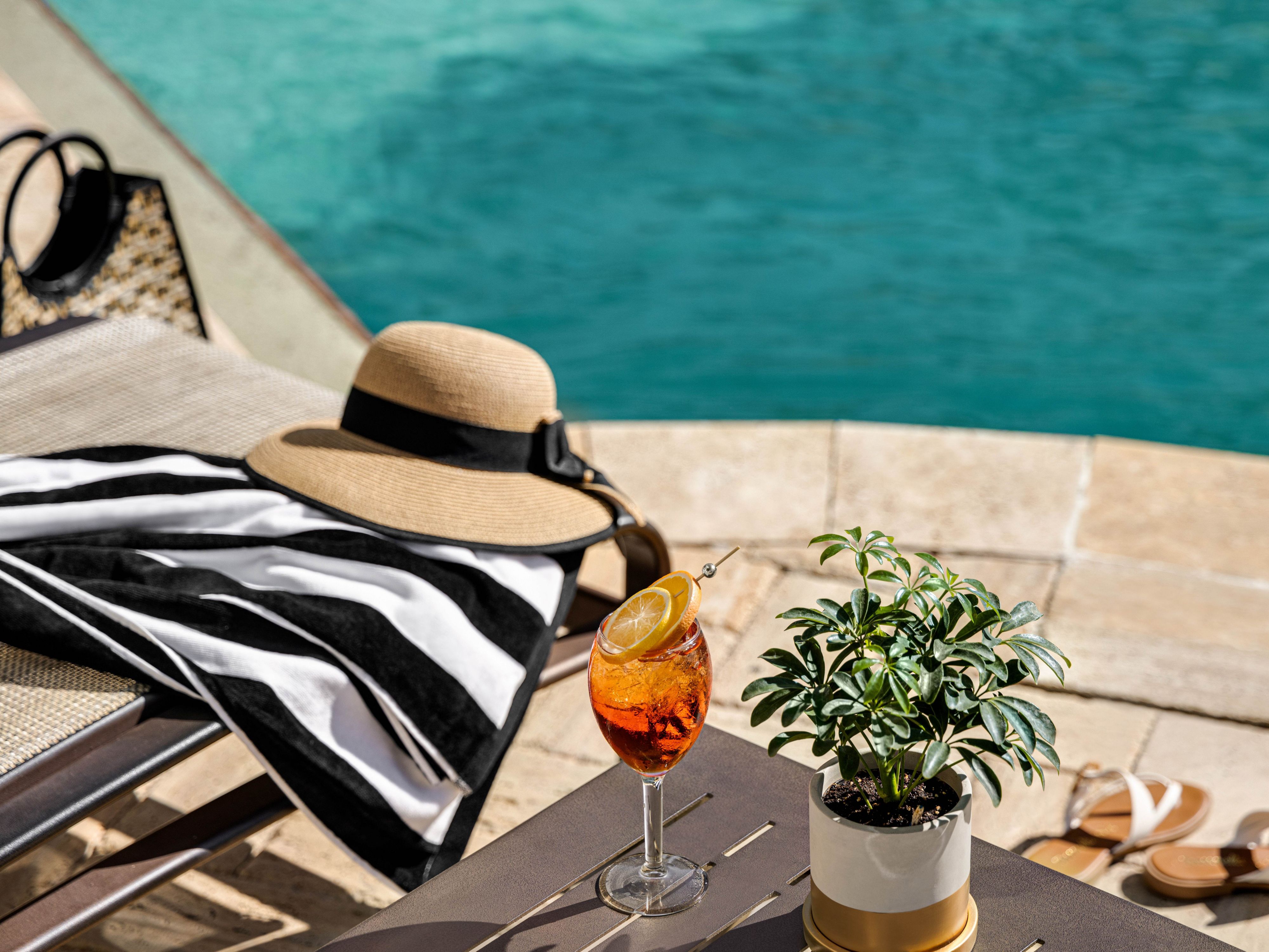 Day time view of pool and accessories