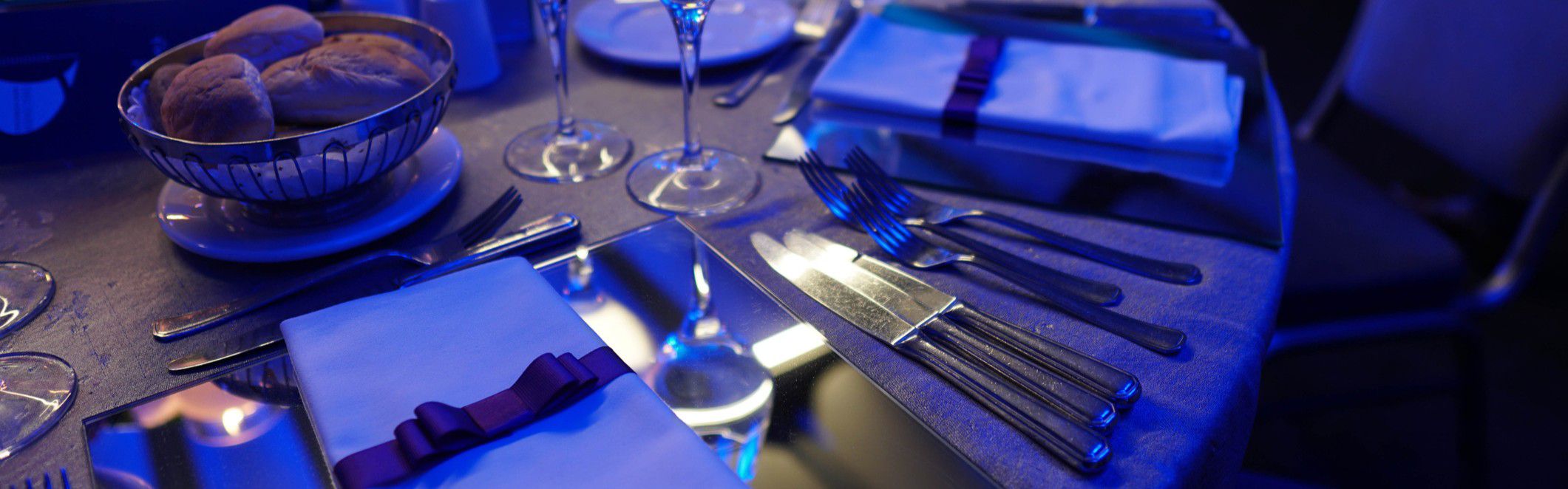 Table made for a black tie affair