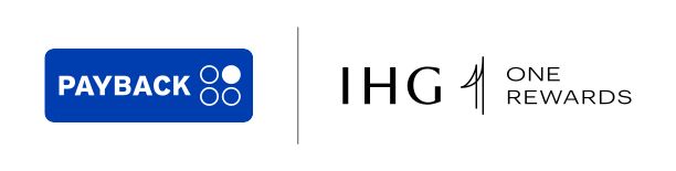 Abbildung der kombinierten Logos von PAYBACK und IHG One Rewards