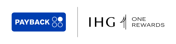 PAYBACK and IHG One Rewards logos