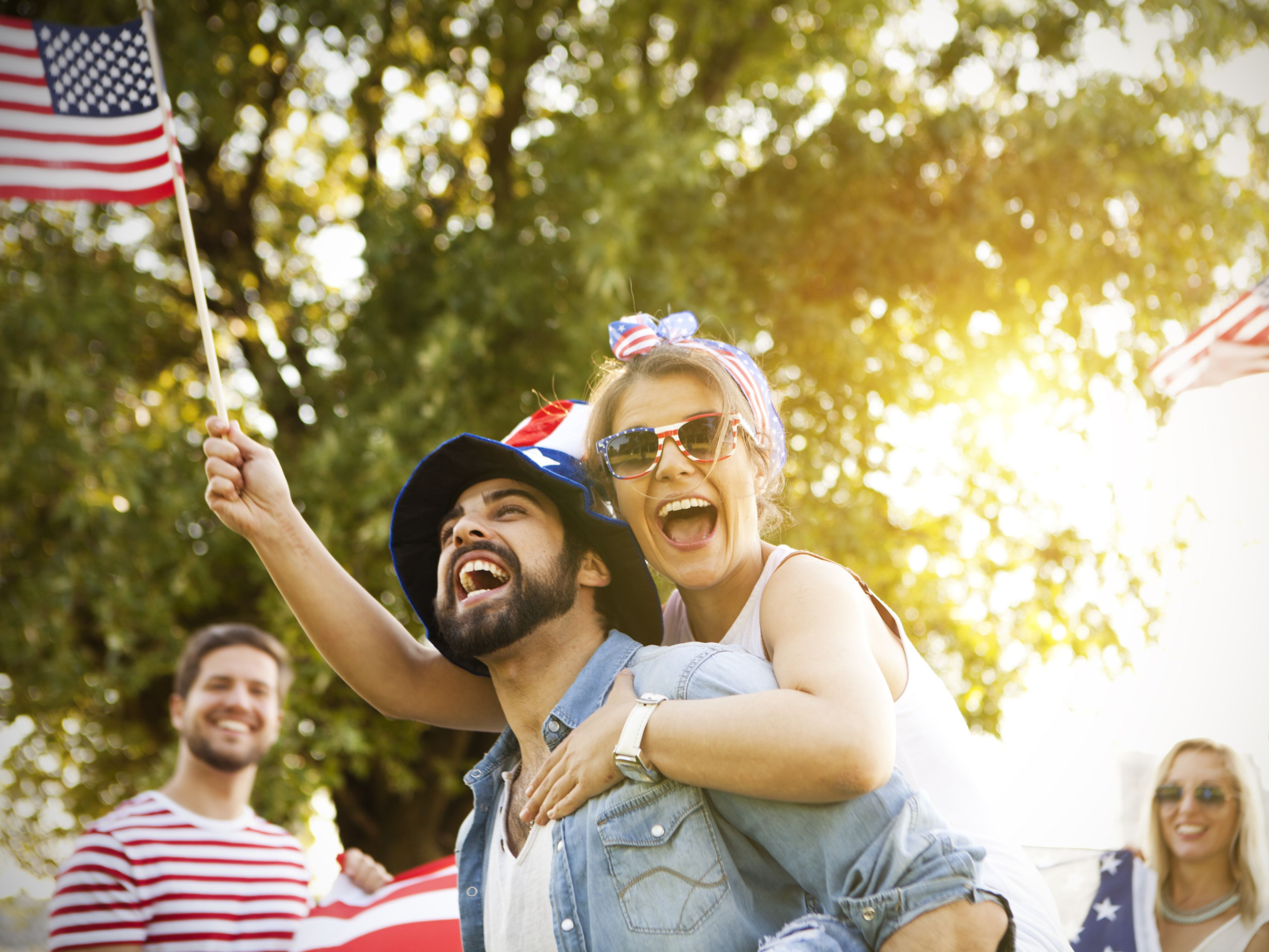 Guests enjoying the 4th of July