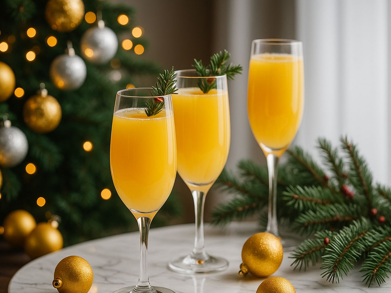 Christmas mimosas