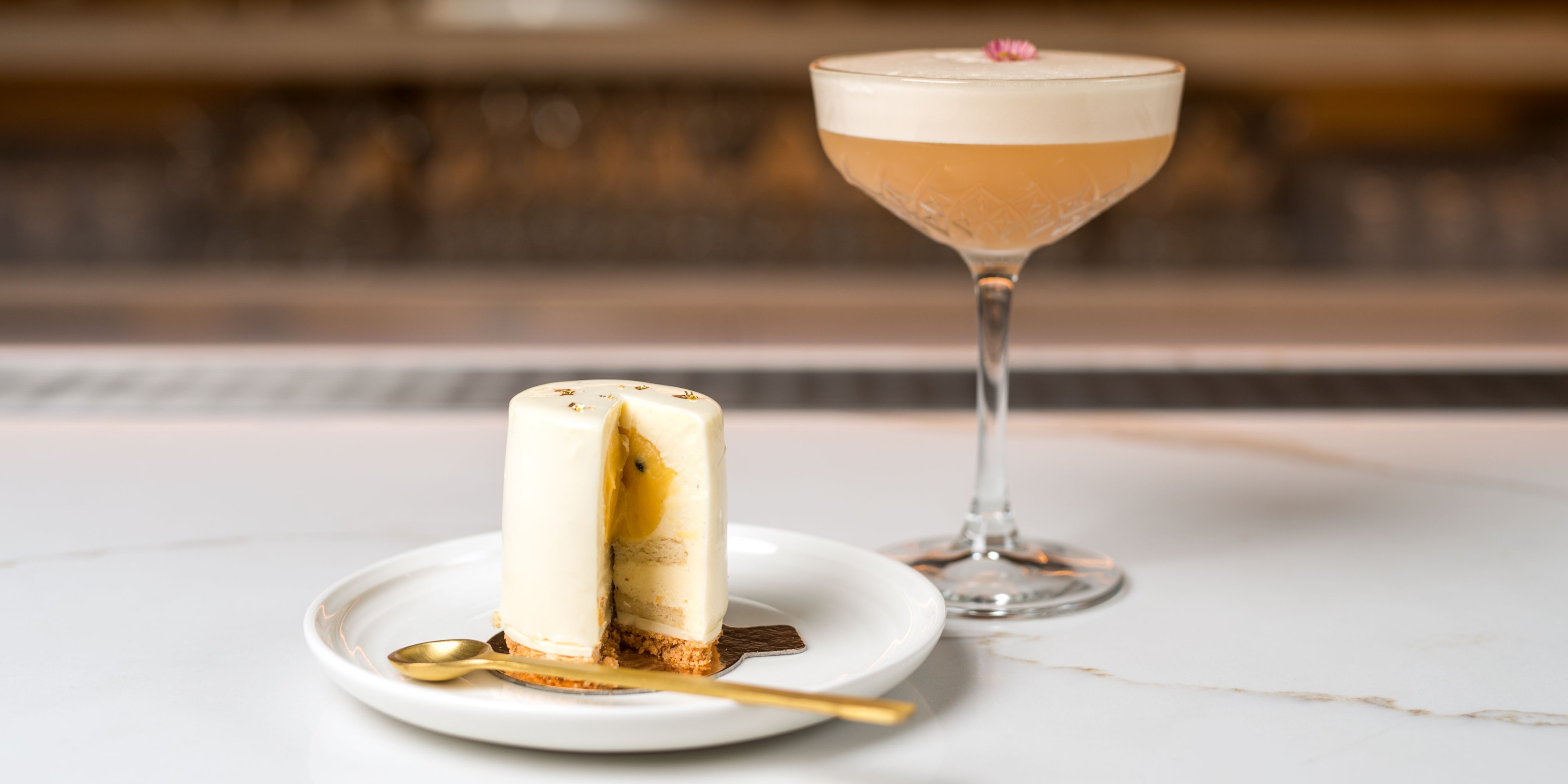 dessert and cocktail