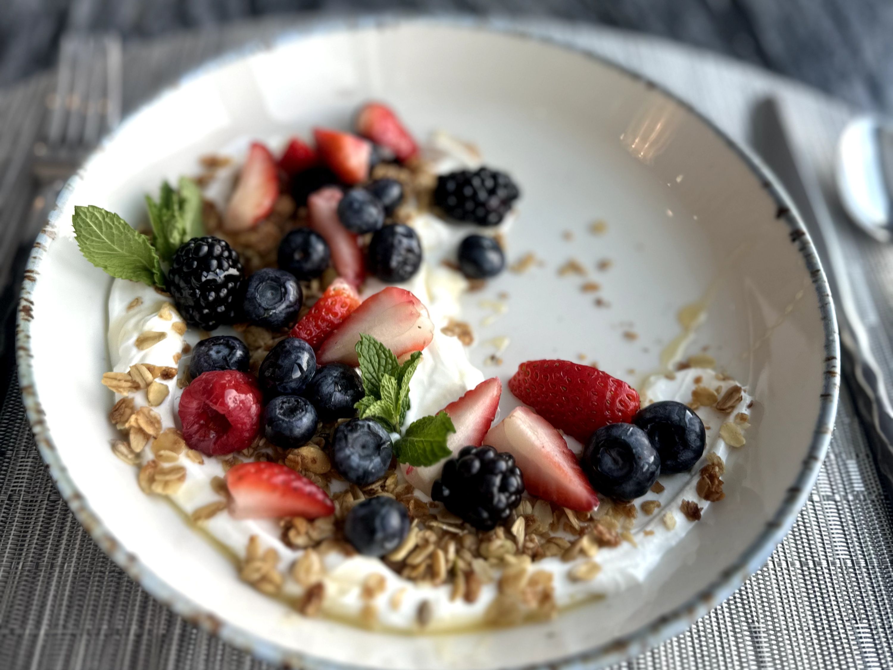 Viewpoint Restaurant yogurt parfait.