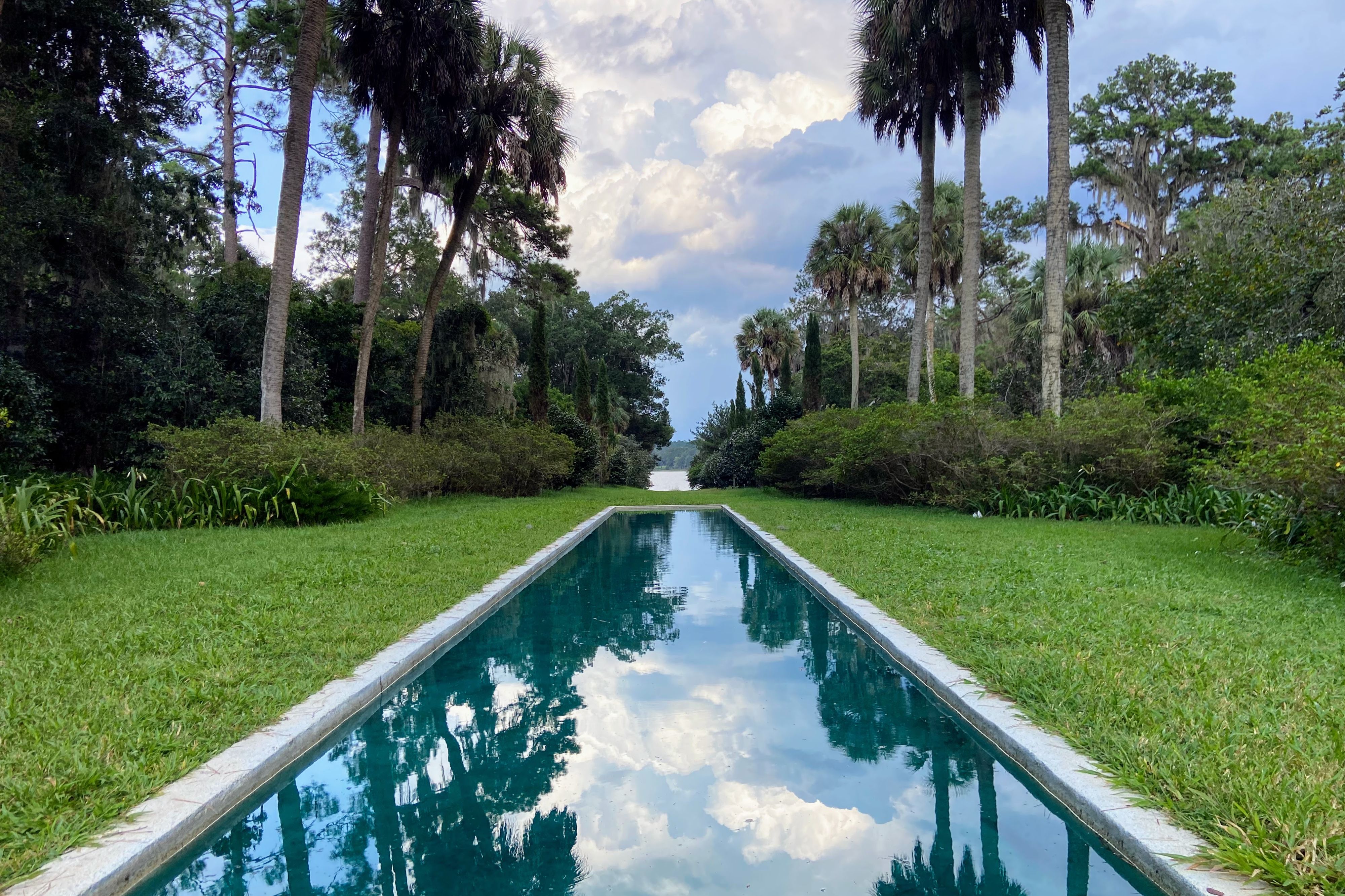 Reflection pool at Alfred B. Maclay Gardens State Park.