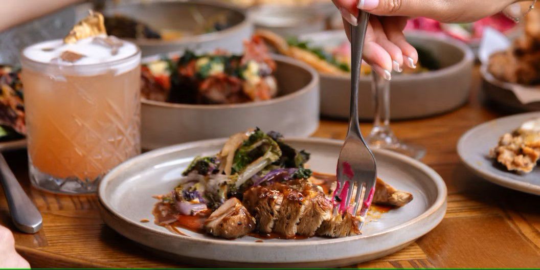 Plated dishes at Refuge restaurant