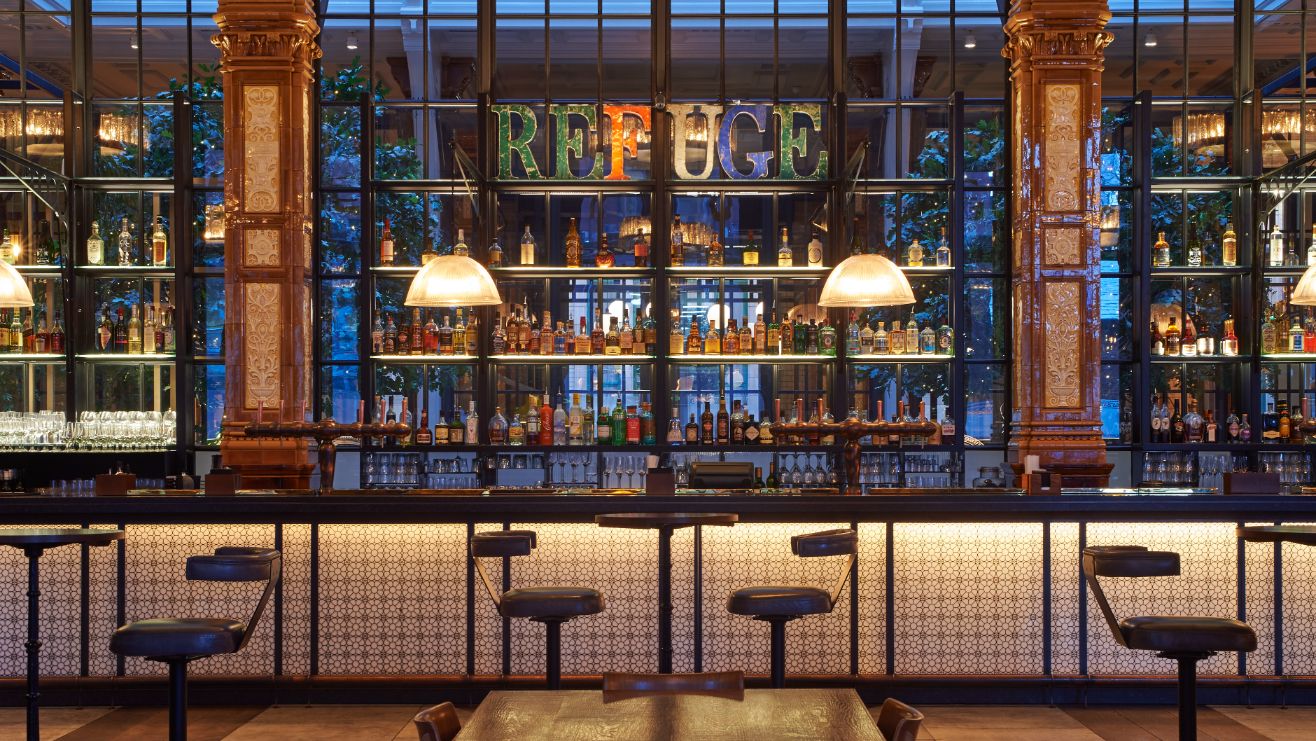 The Refuge bar at Kimpton Clocktower Hotel