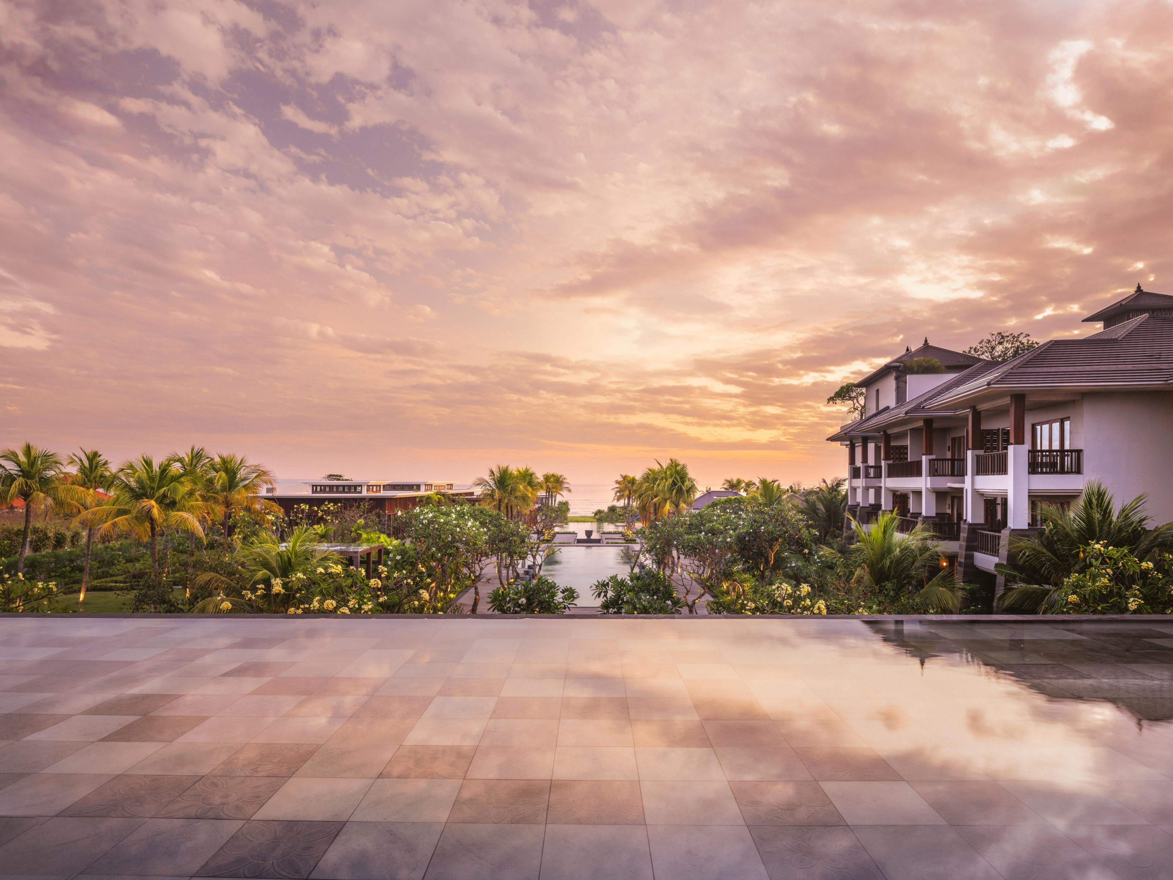 Regent Bali Canggu Viewing Lounge Golden Hour