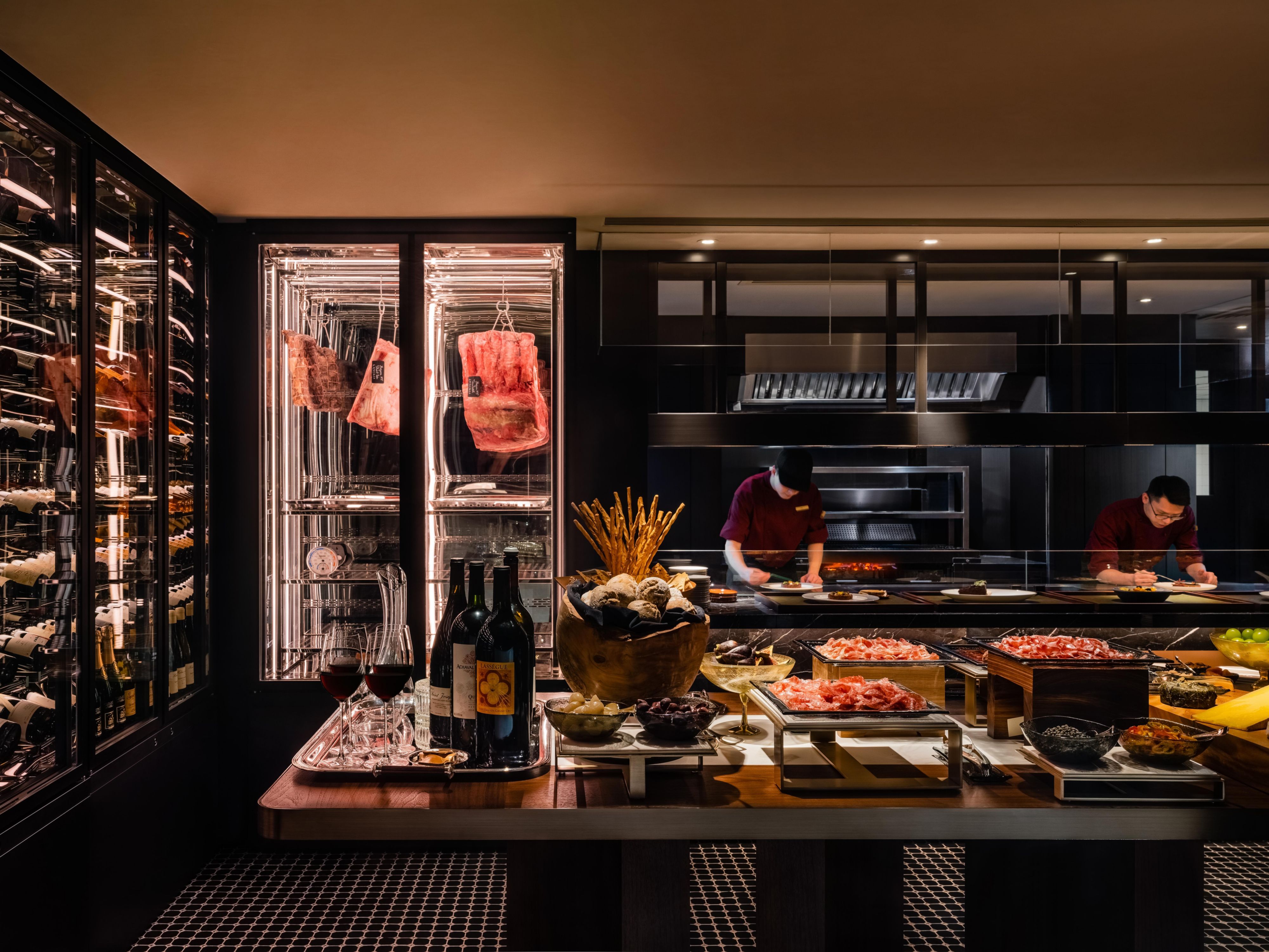 The Steak House Open Kitchen Area