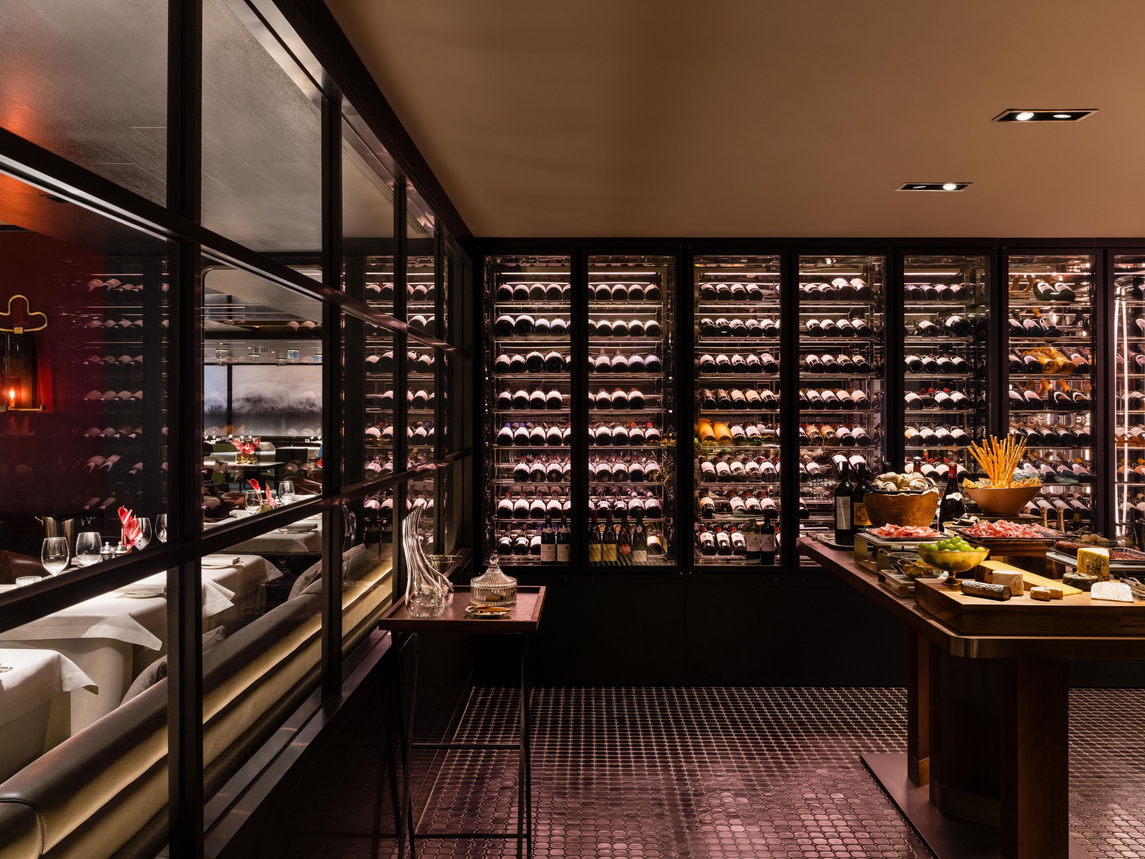 The Steak House Wine Cellar Area