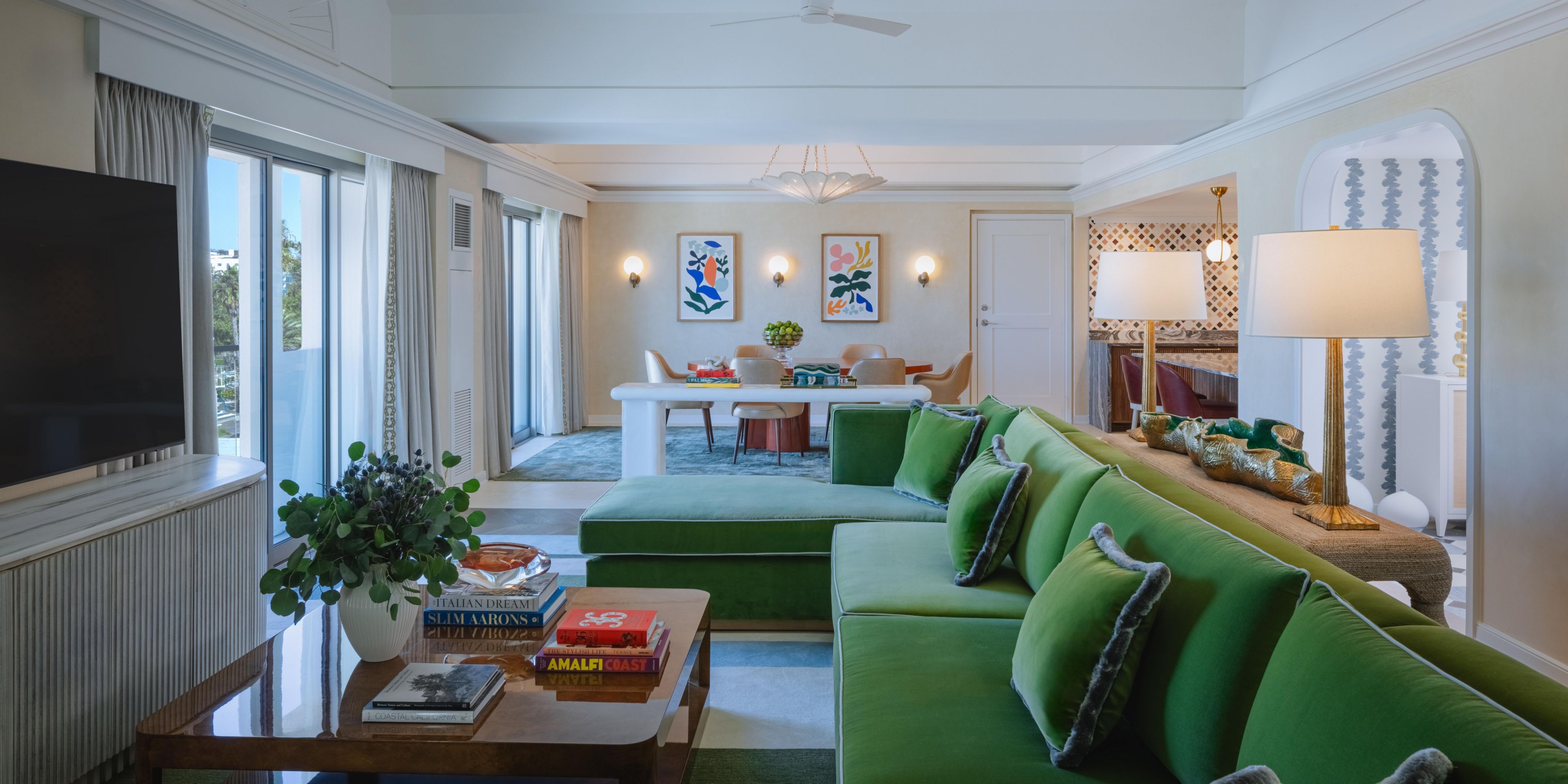 Immerse in opulence with separate living & dining areas