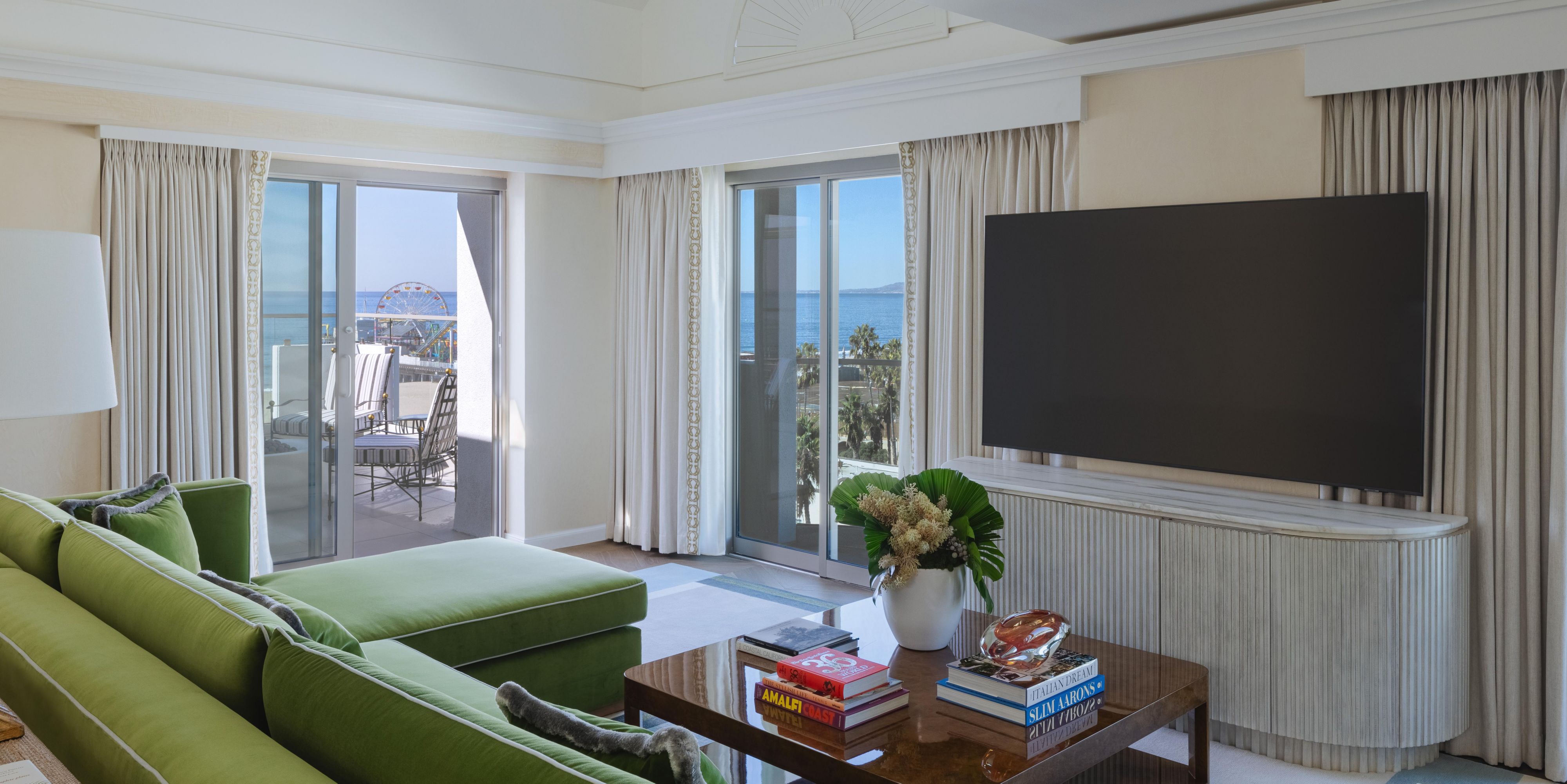Malibu Sunset Suite with furnished balcony and stunning views