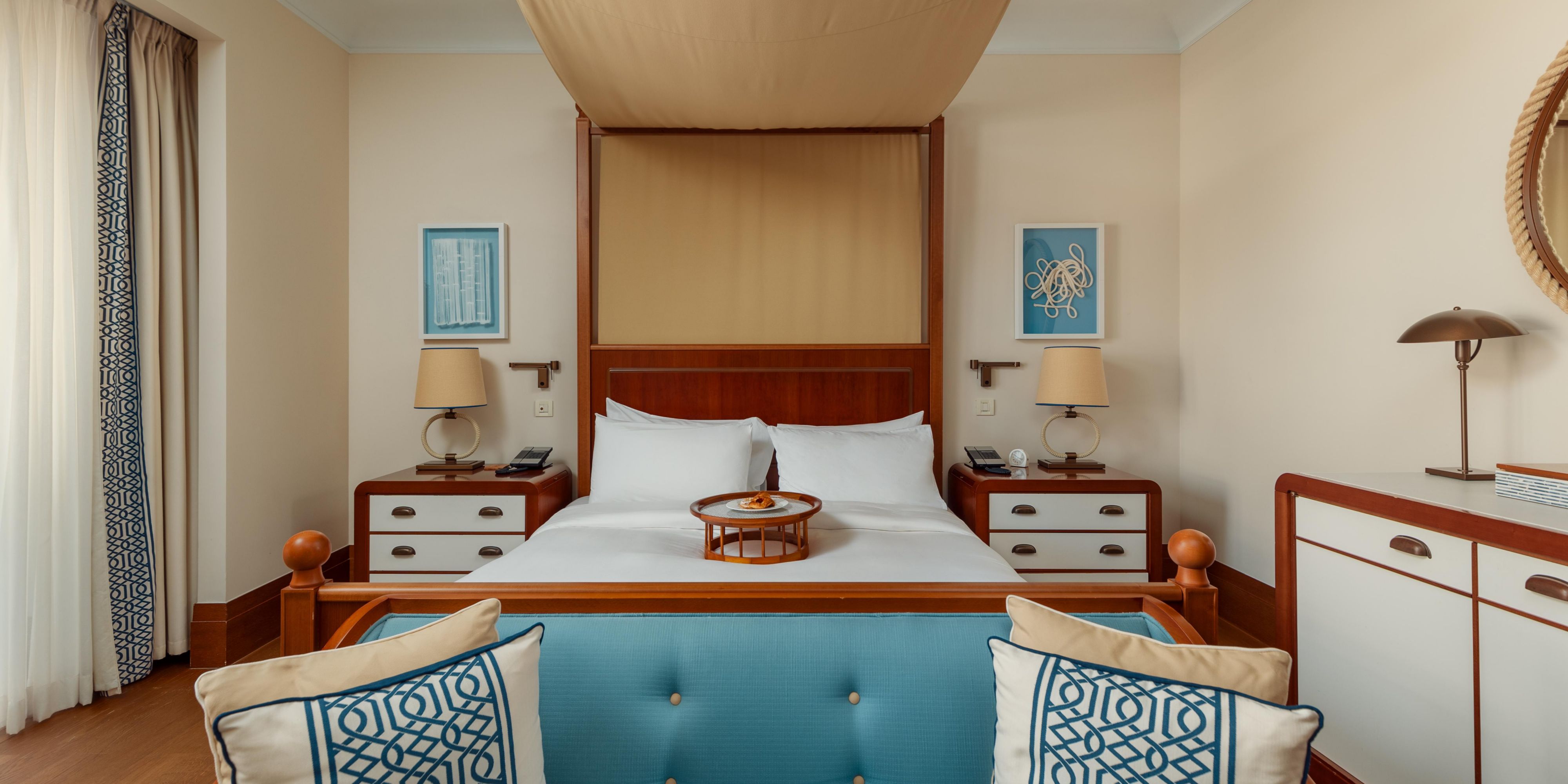 Comfortable bed designed for a restful night's sleep