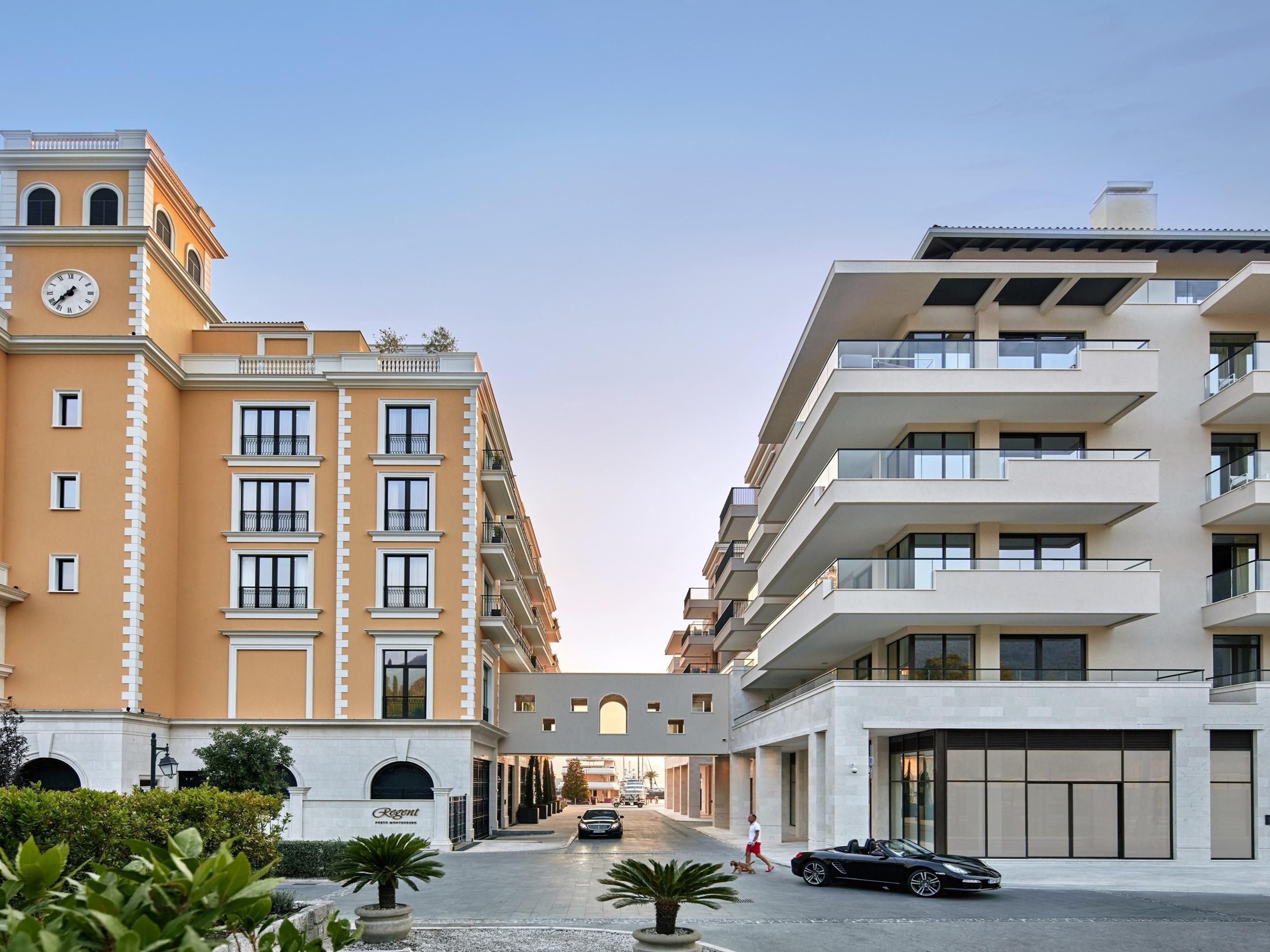 Unique mix of modern and classical architectural styles 