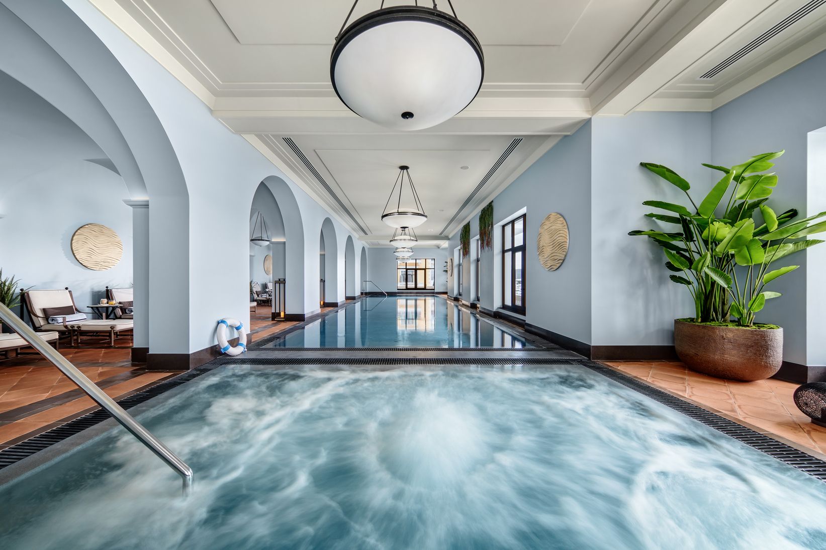 Regent Spa feature indoor pool with Jacuzzi