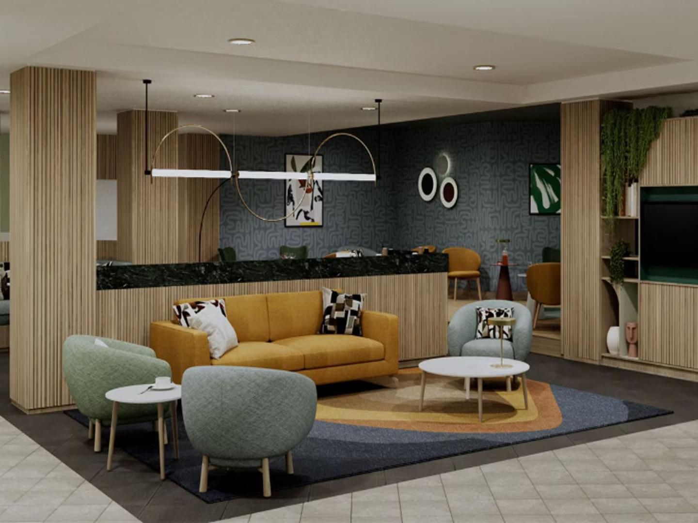 La lounge del voco Parma & Congressi.
