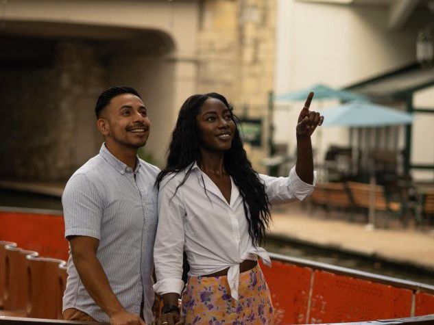 Couple exploring San Antonio