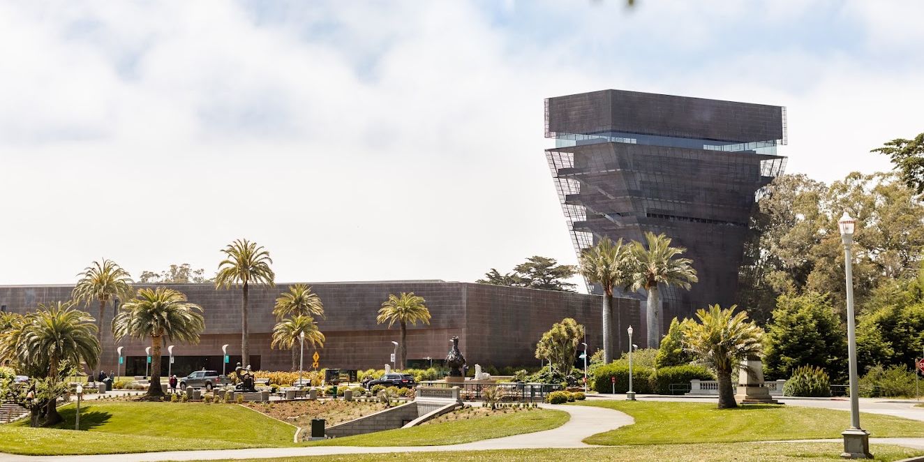 de Young Museum's exterior in Golden Gate Park