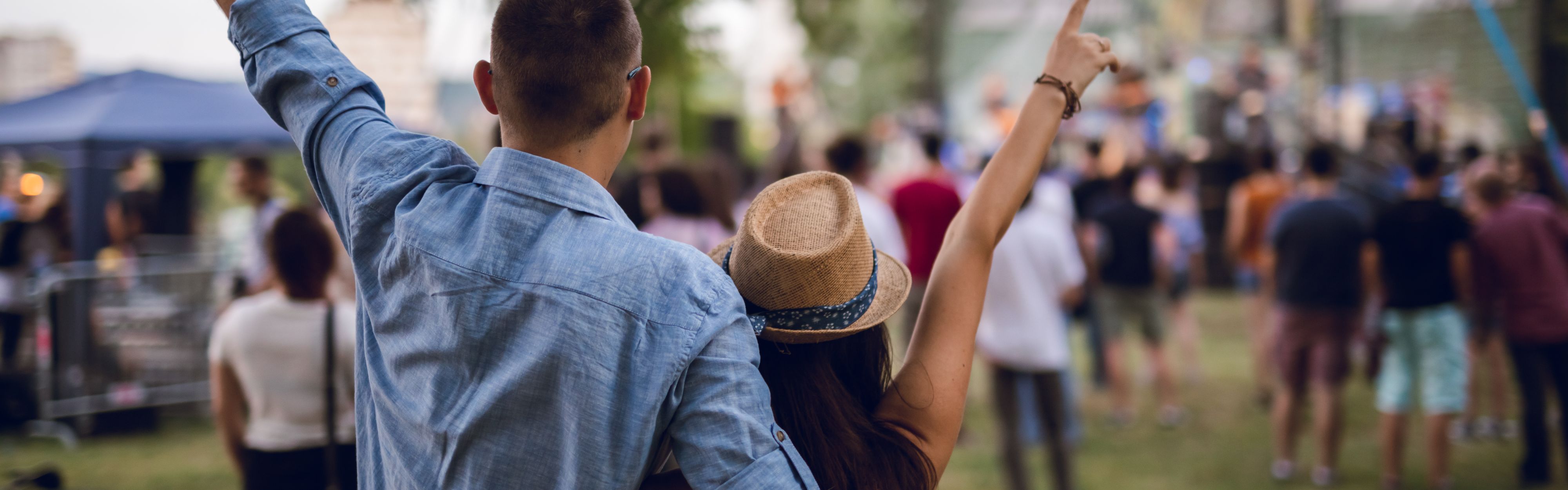 couple at a festival