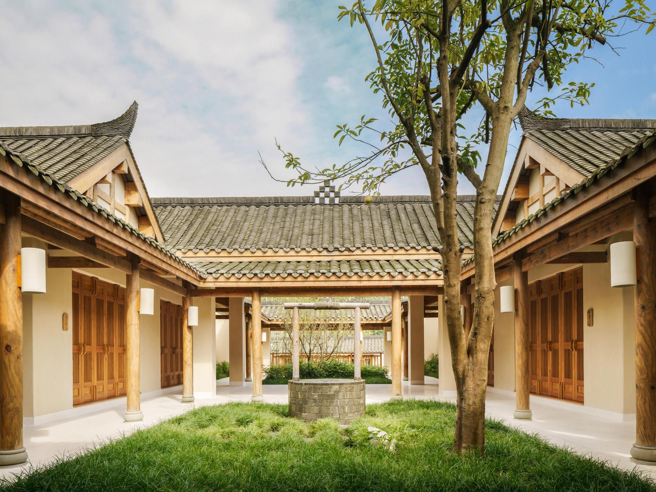 Spacious living for friends and families, with courtyards