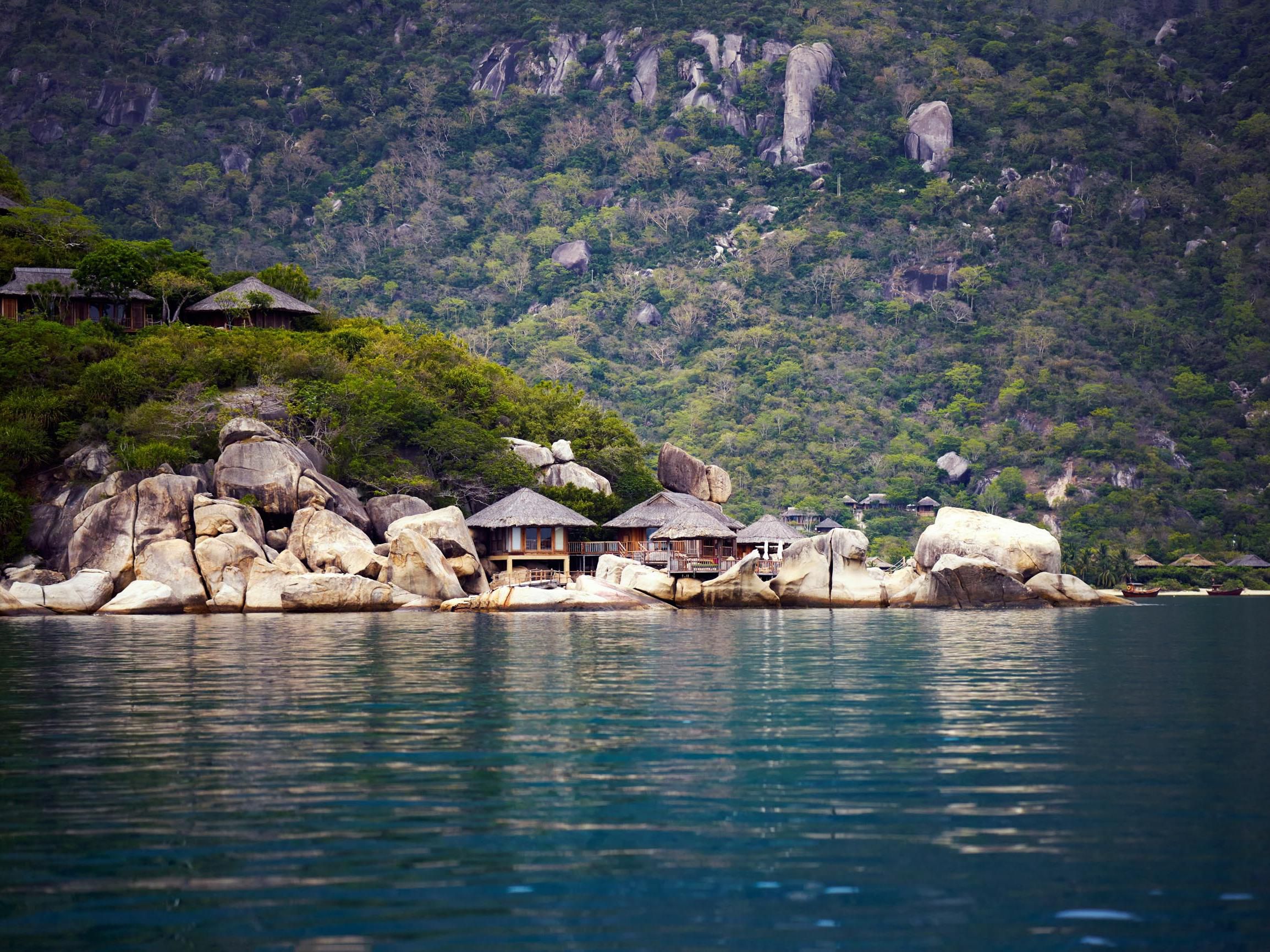Six Senses Ninh Van Bay from a distance