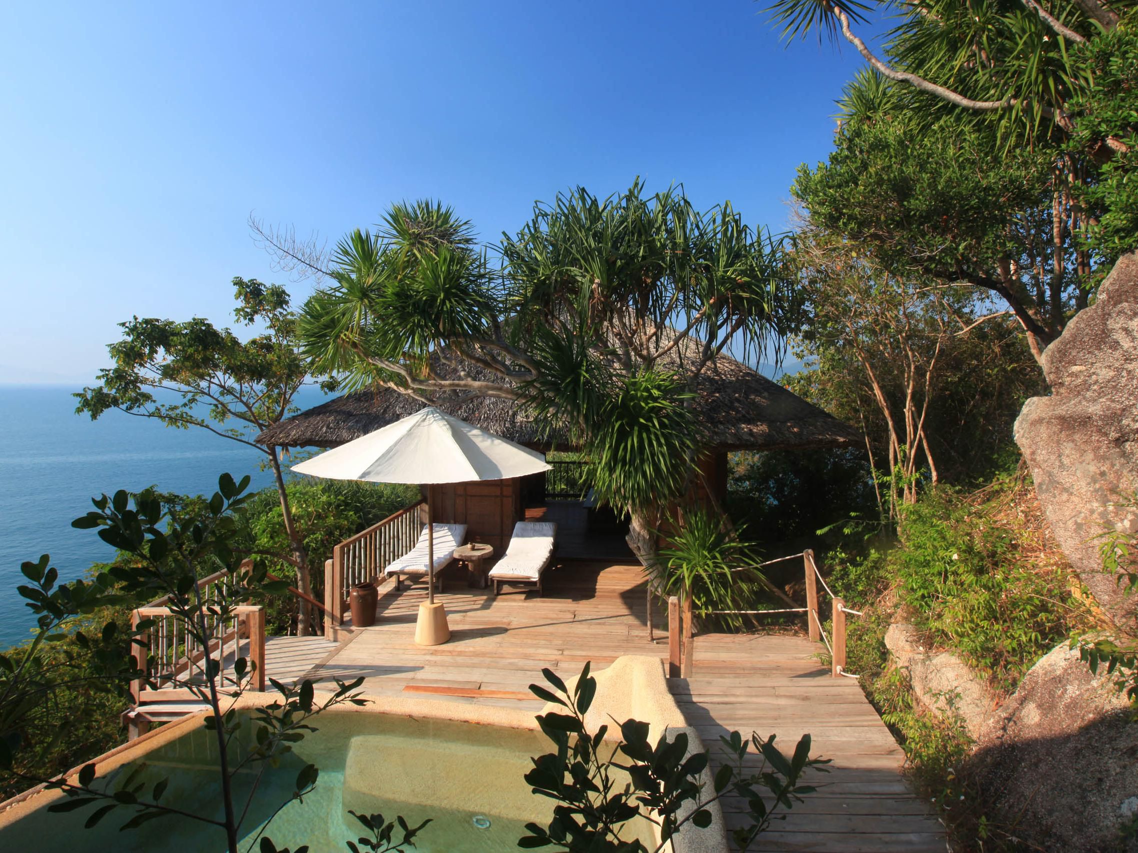 These villas have a beautiful aspect set atop the hill
