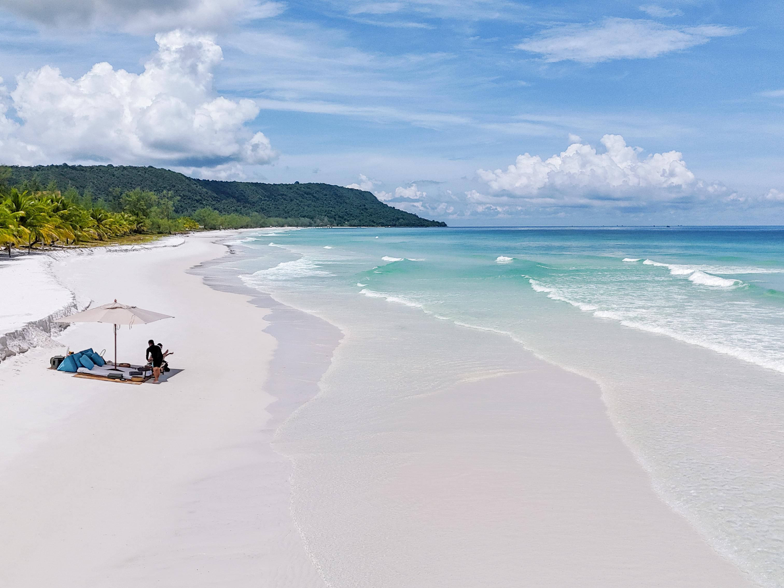 Beach Picnic in Koh Rong, part of the Island Hopping Tou