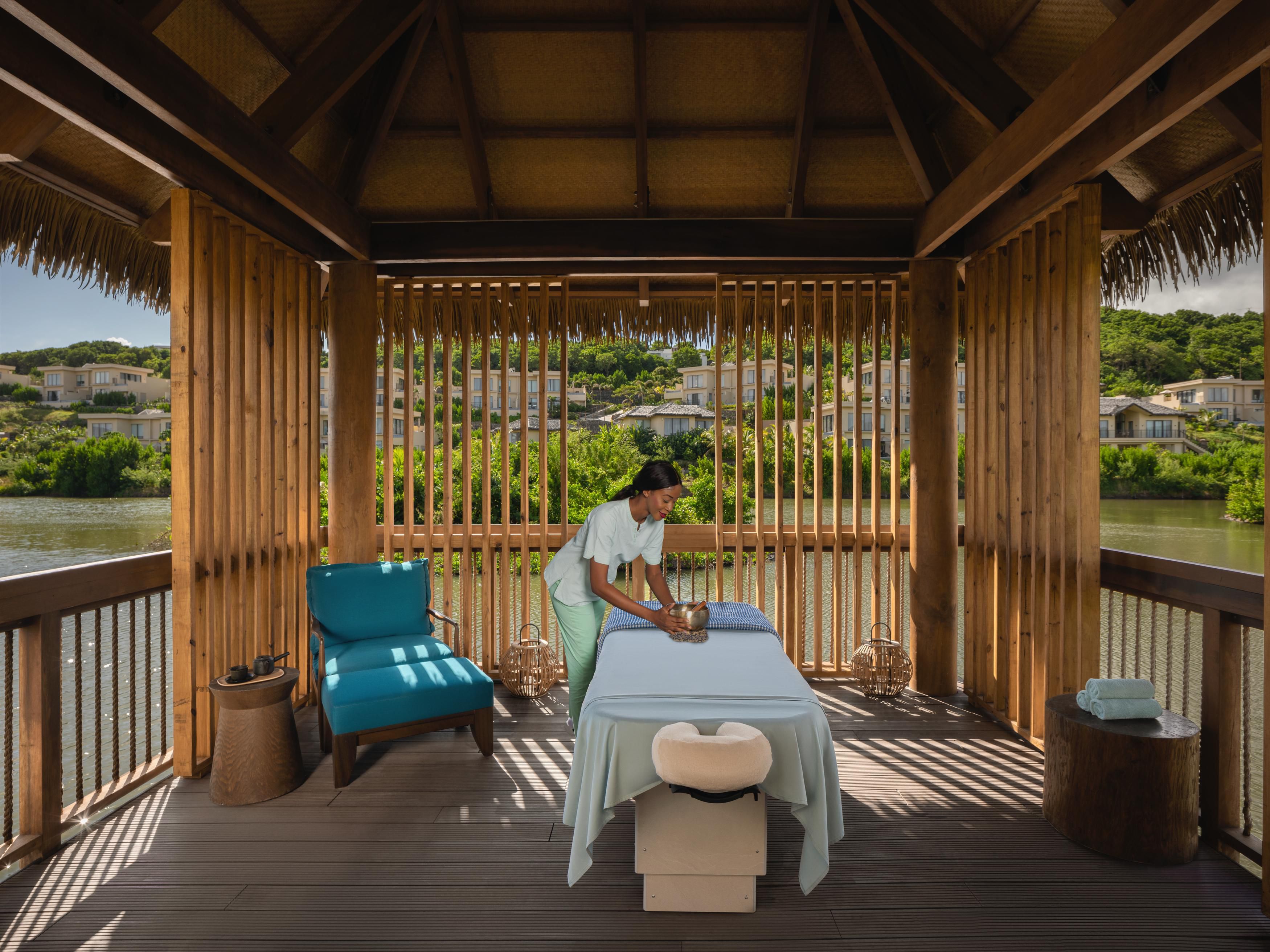 Sound Bath Therapy Over Lagoon Waters