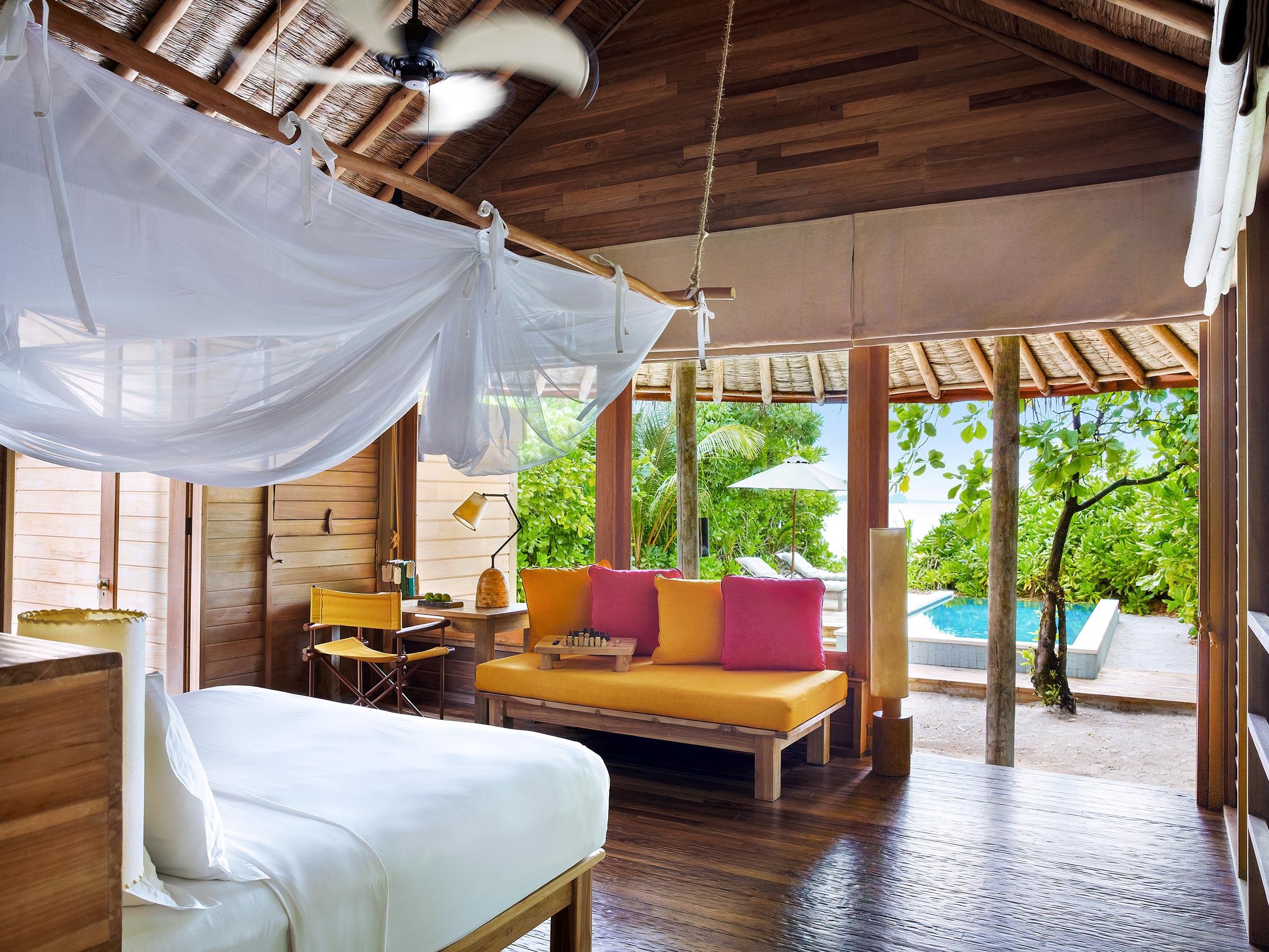 This villa is complete with an elevated panorama deck