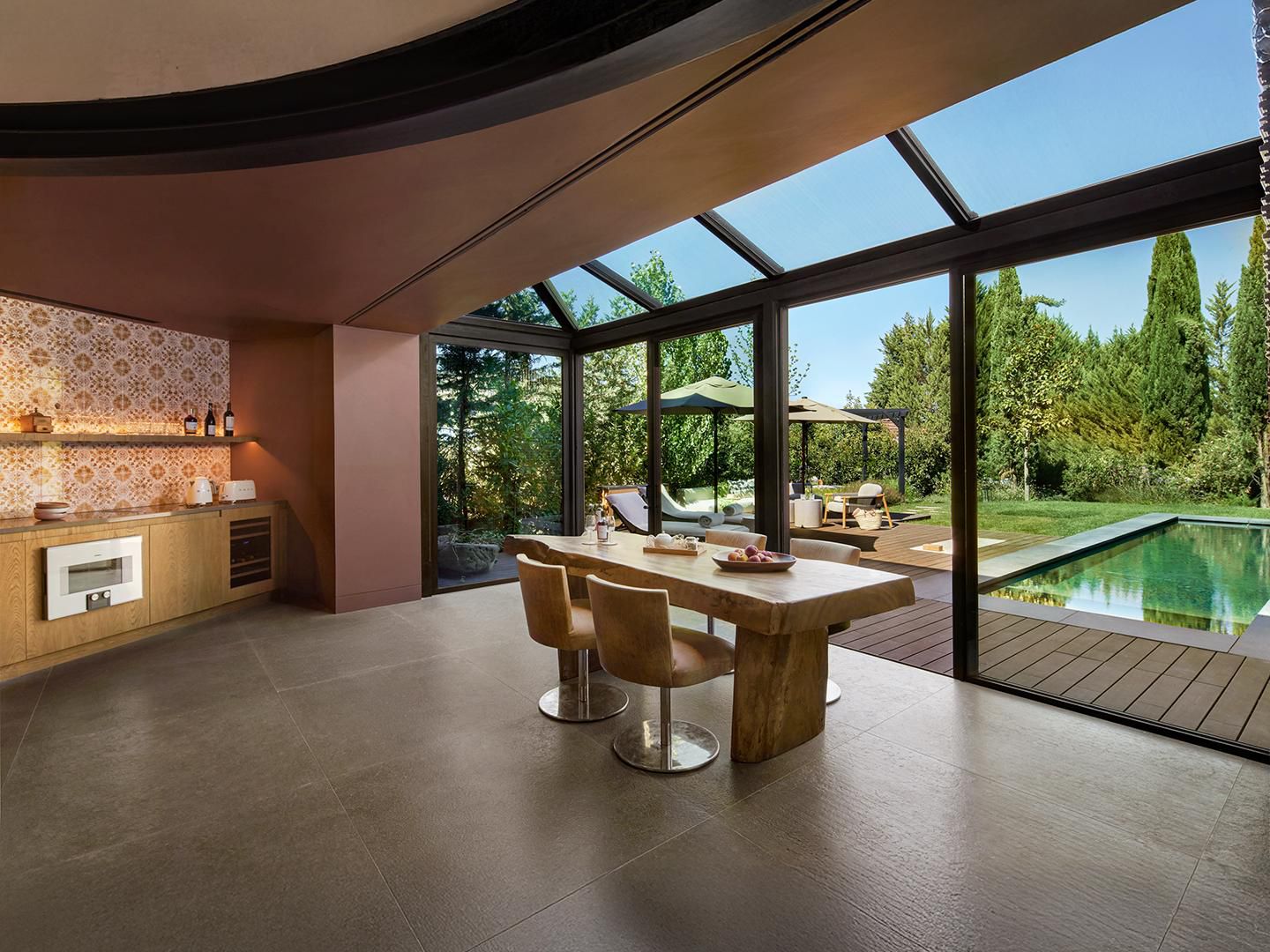 Two Bedroom Pool Villa - Kitchen, Pool & Garden