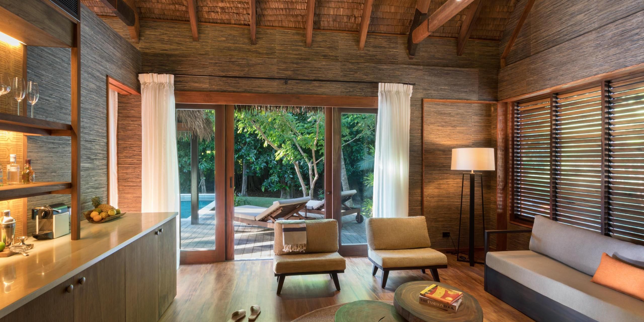 Living Area in Hideaway Pool Suite