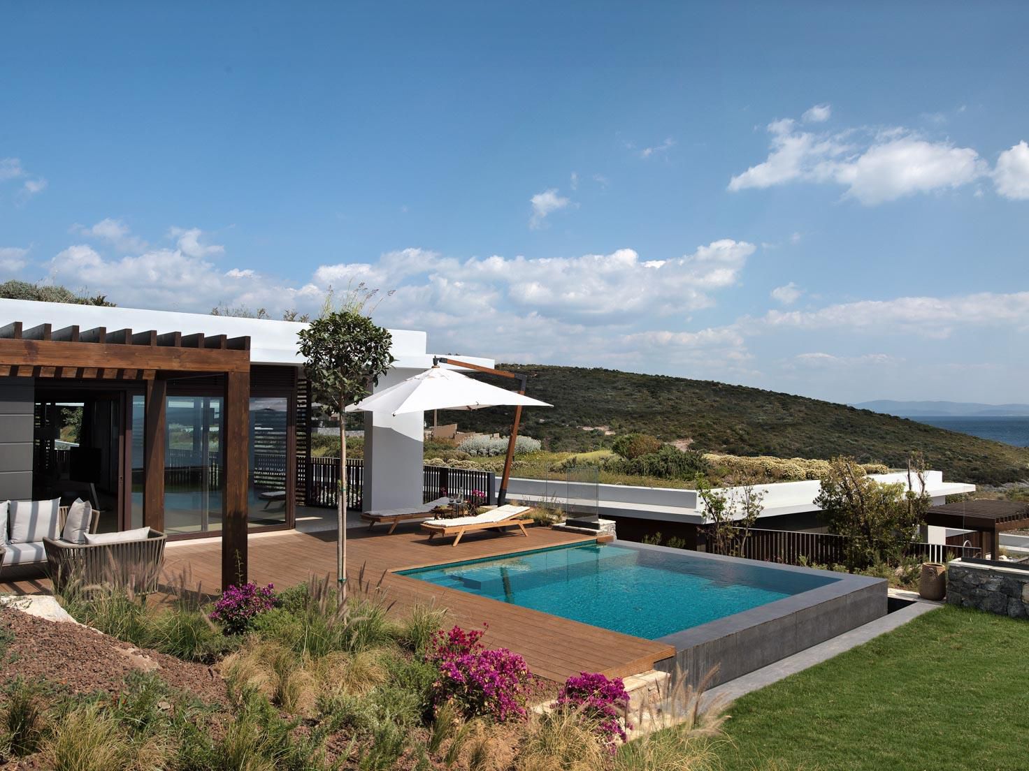 This suite's spacious and seductive setting has a private pool