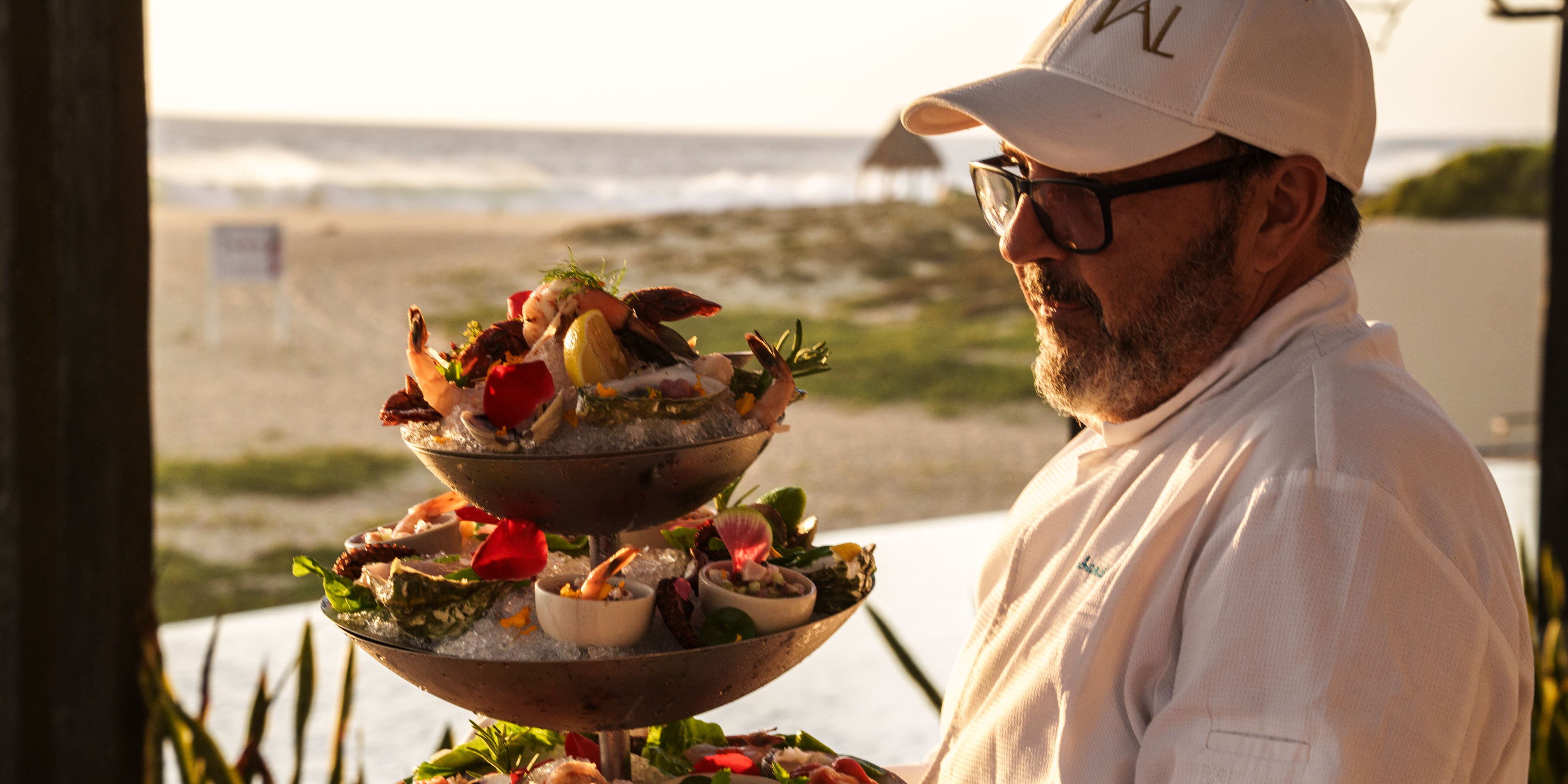 Chef preparing food.