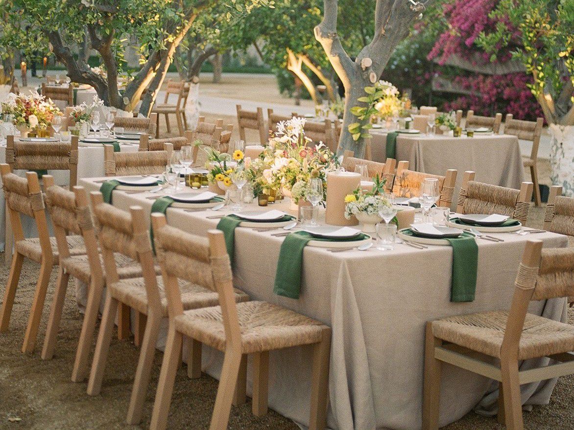 Private outdoor seating amidst the lush greenery at Botanica.