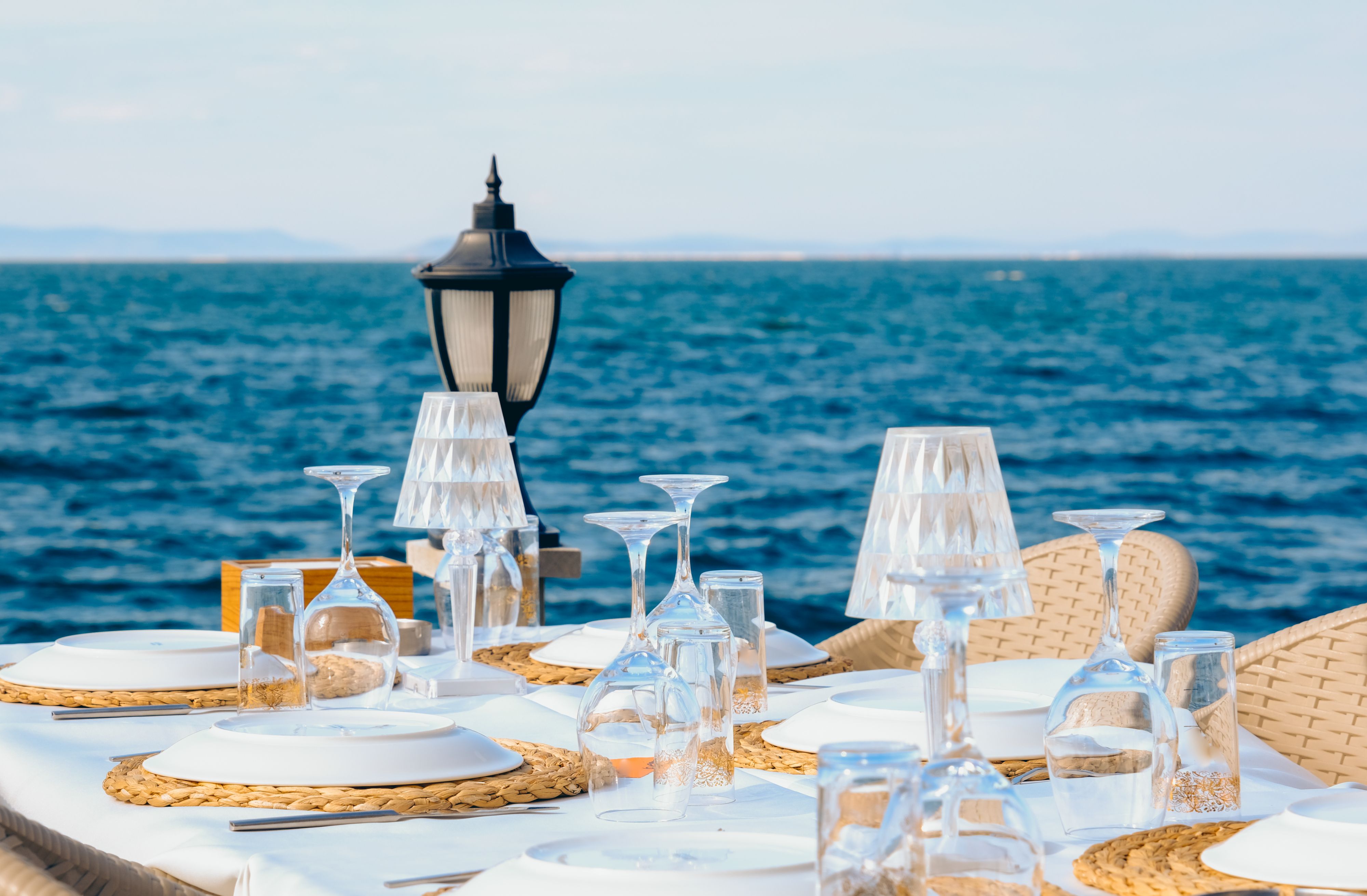 fancy beach dining 