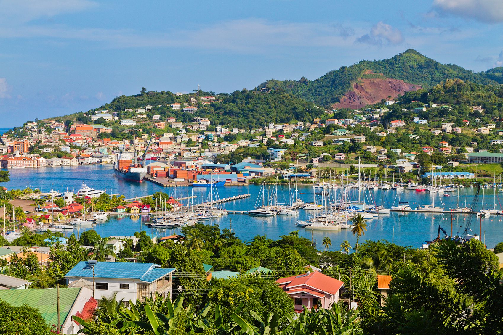 St. George's Harbor in Grenada