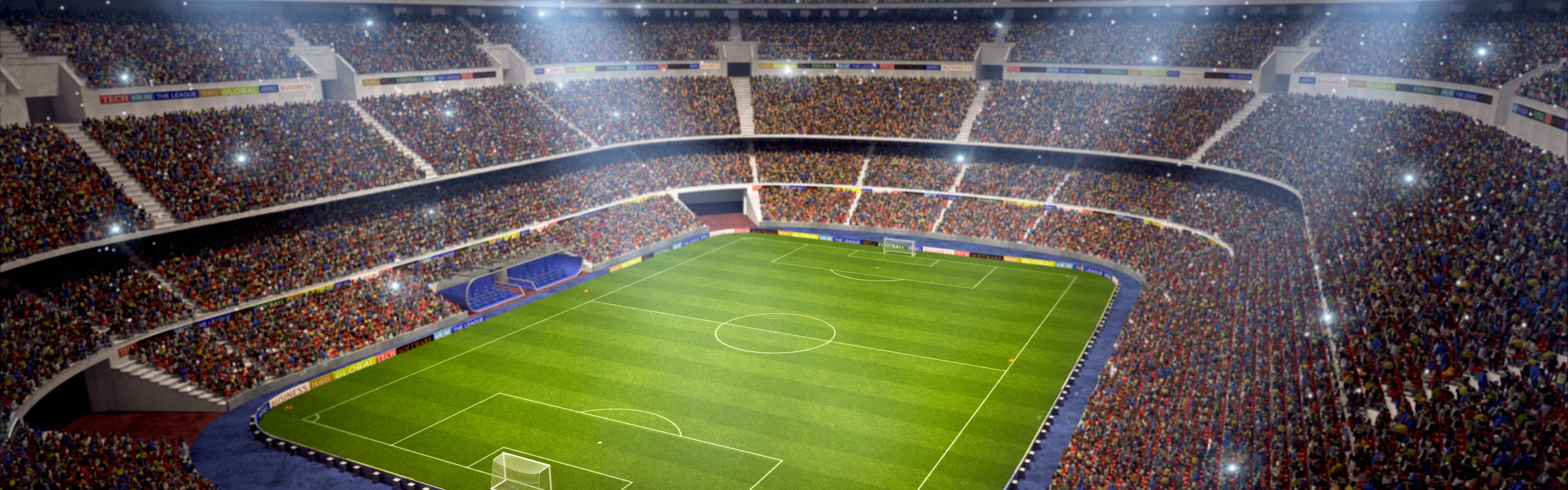 Soccer arena hosting world's greatest football tournament