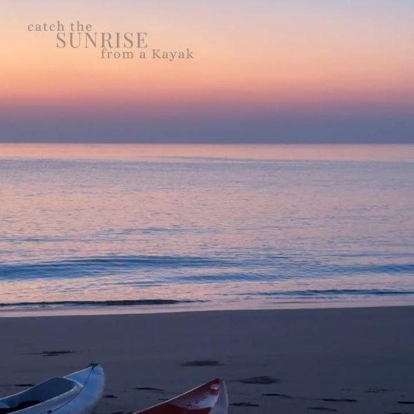 Begin your morning with calm seas and golden views